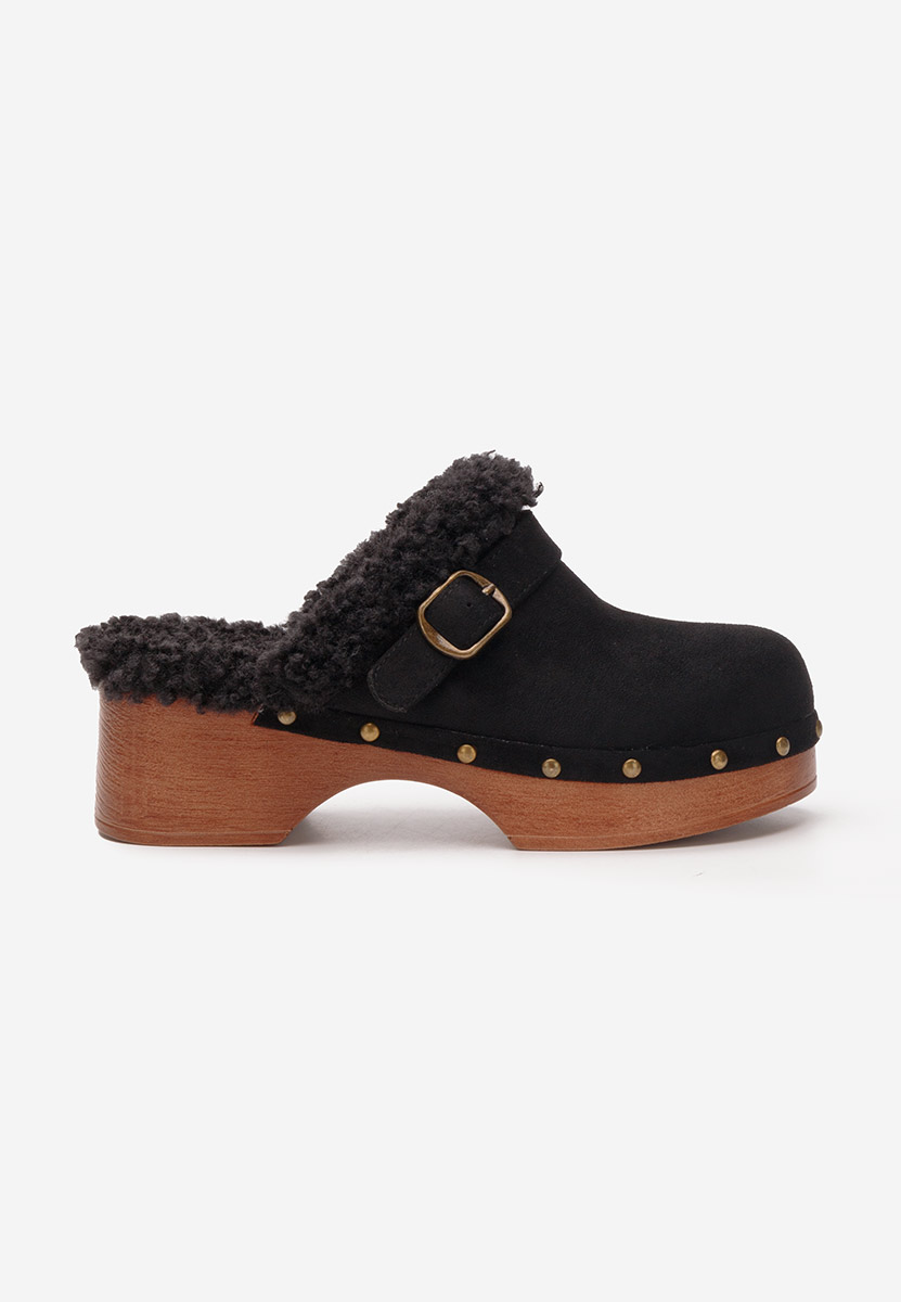 Zoccoli con tacco Mieko nero