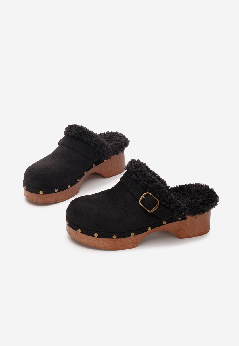 Zoccoli con tacco Mieko nero