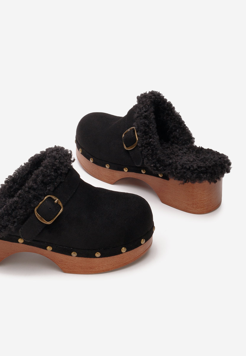Zoccoli con tacco Mieko nero