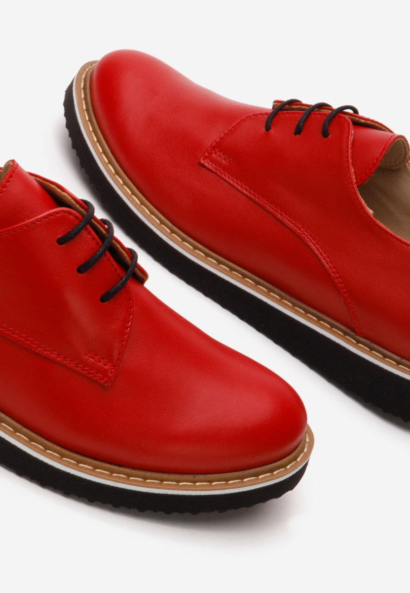 Scarpe derby pelle Casilas rosso