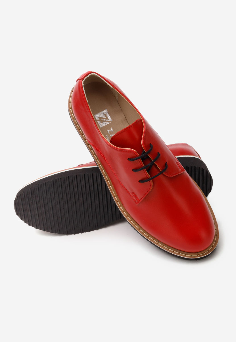 Scarpe derby pelle Casilas rosso