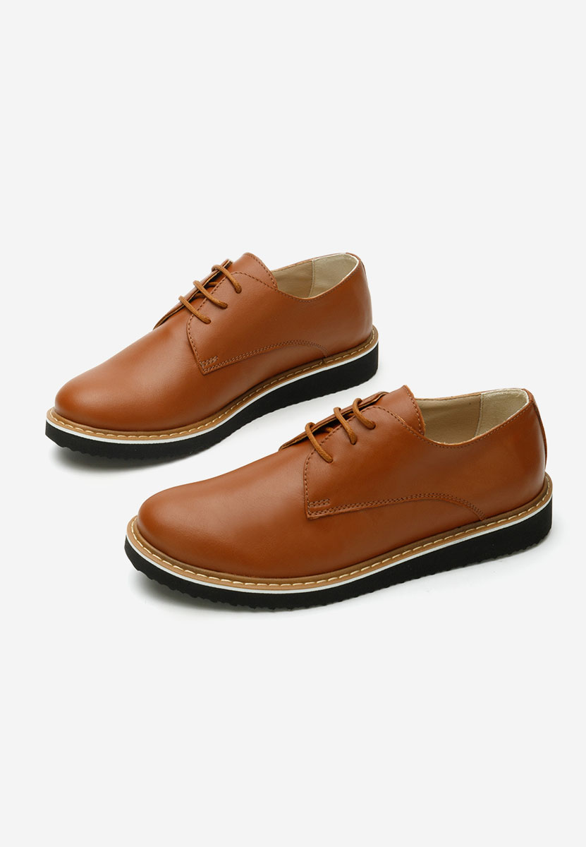 Scarpe derby pelle Casilas camel