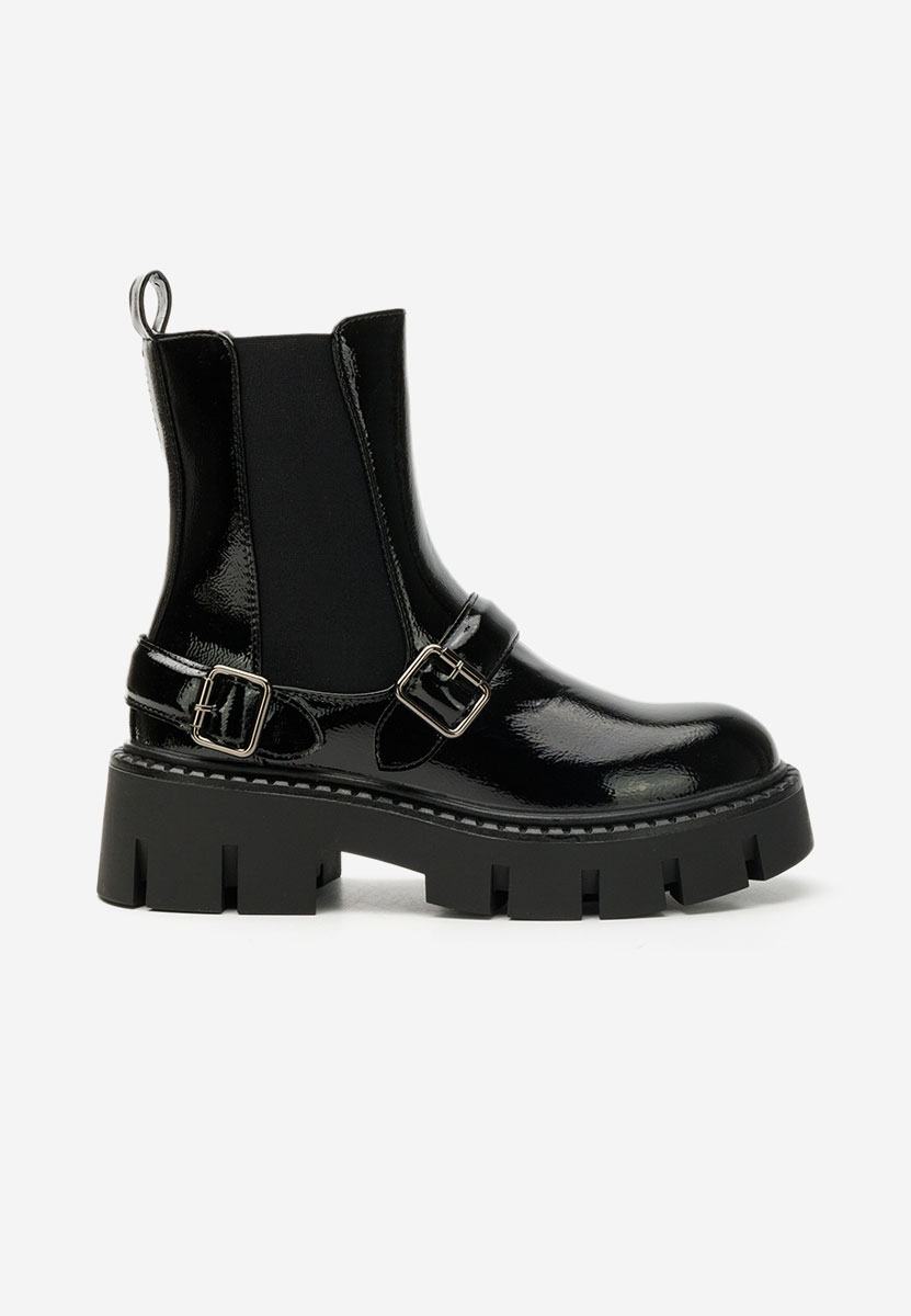 Stivaletti con plateau Carolinne nero