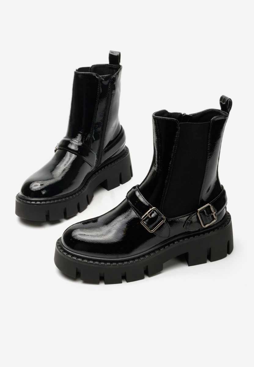 Stivaletti con plateau Carolinne nero