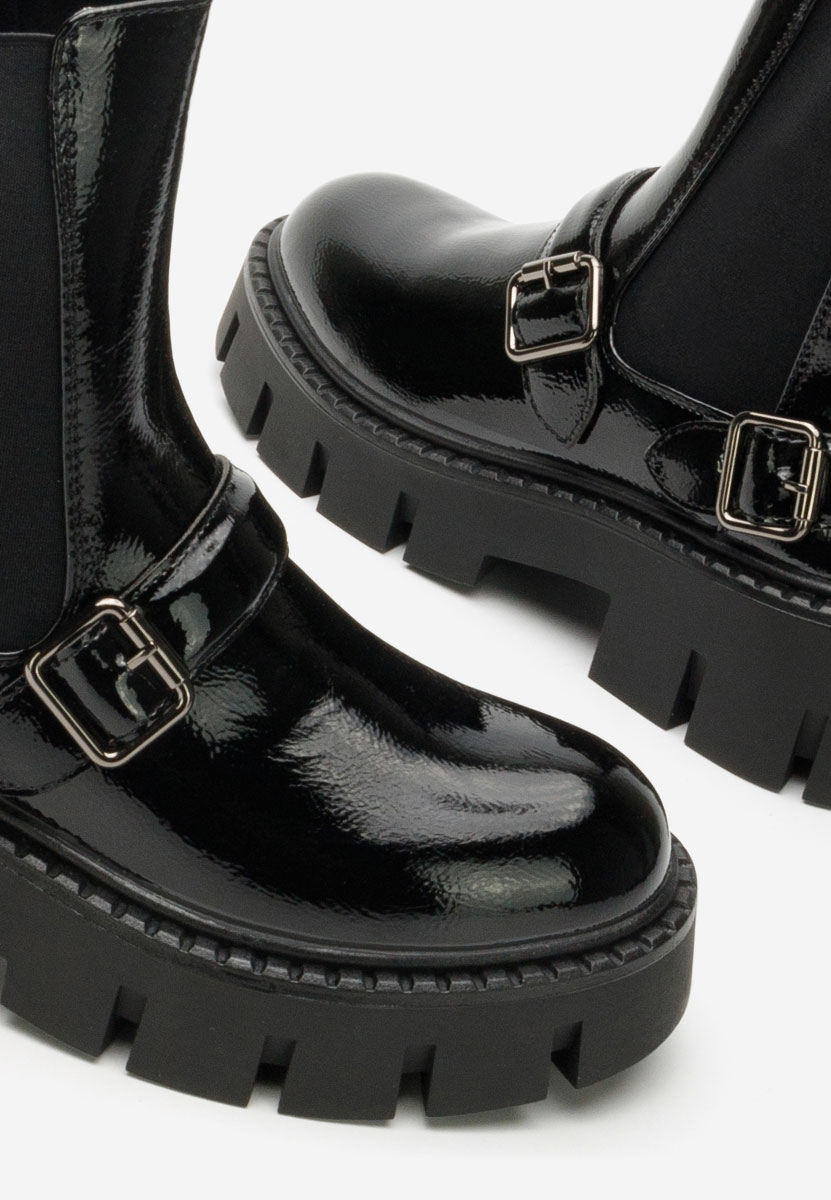 Stivaletti con plateau Carolinne nero