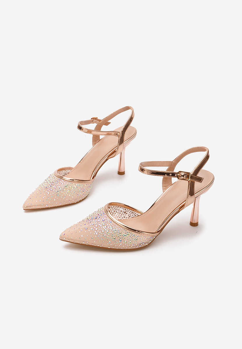 Décolleté tacco a spillo Valesia champagne