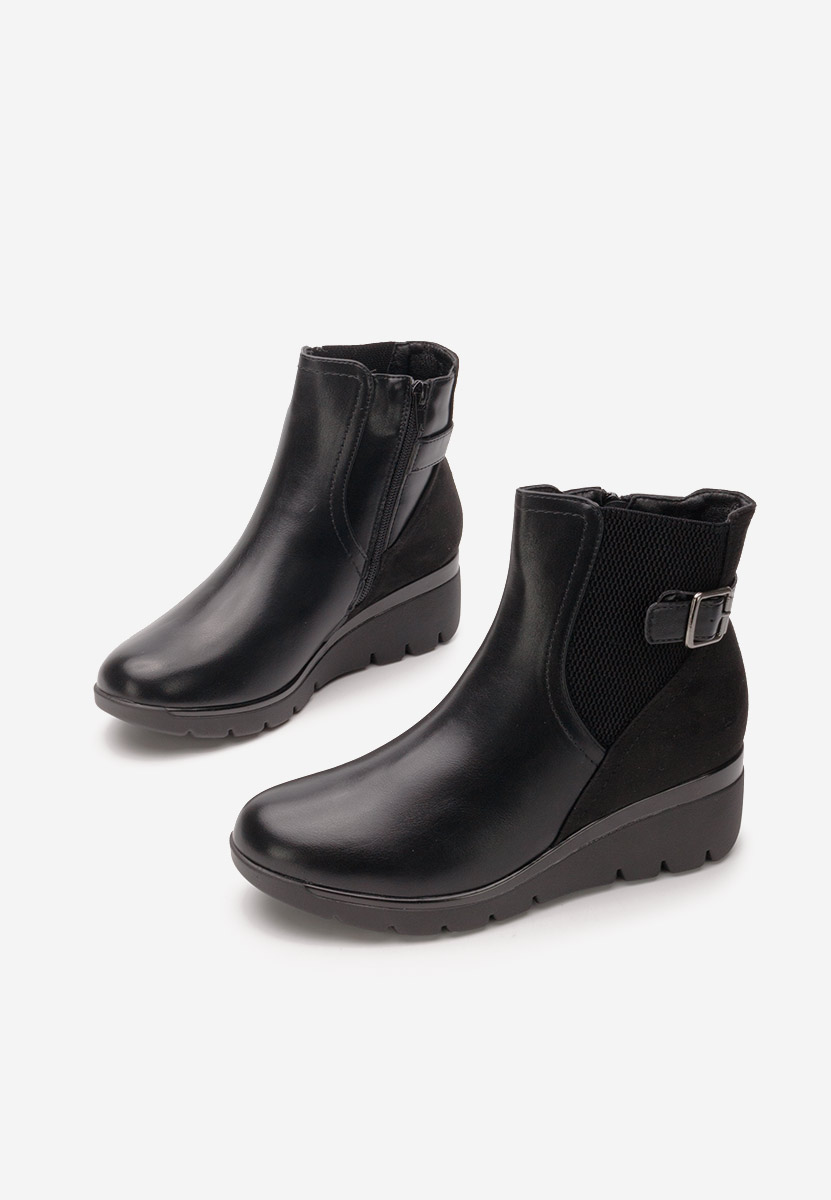 Stivaletti con plateau Ritama nero