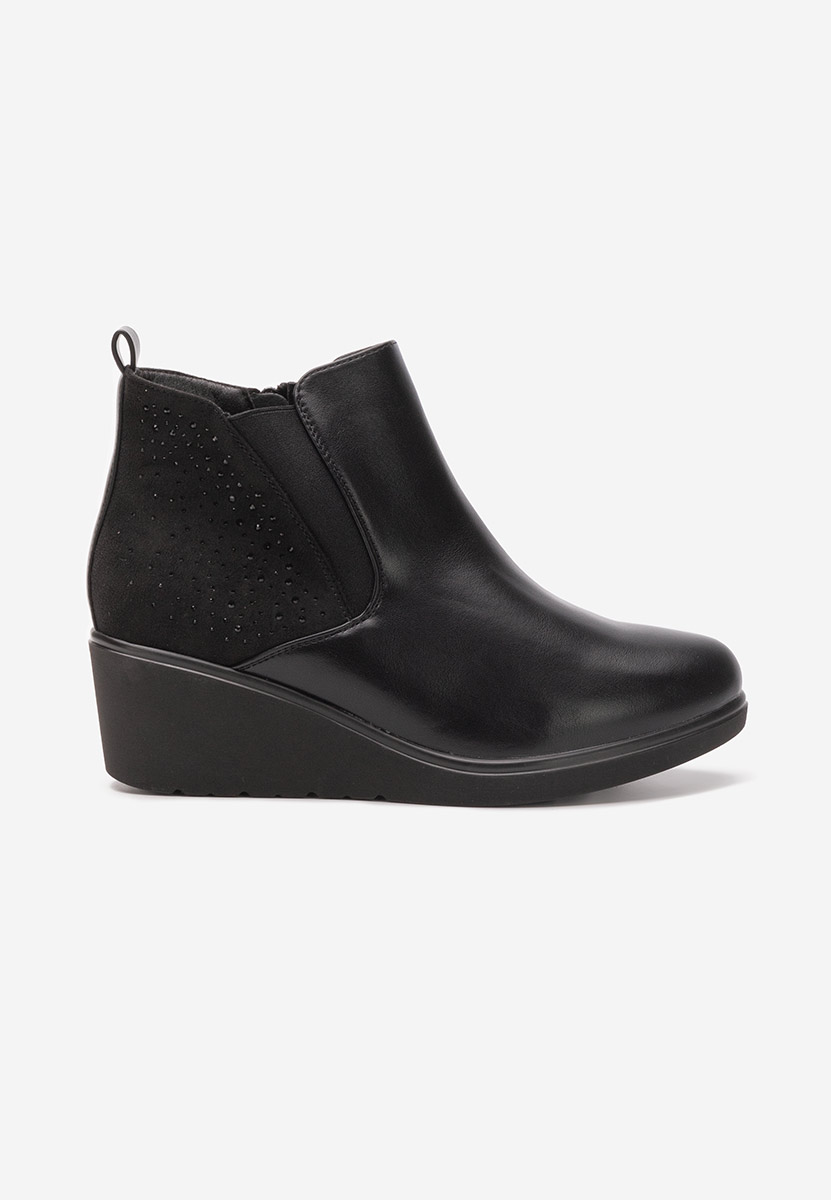 Tronchetti con zeppa Sybil nero