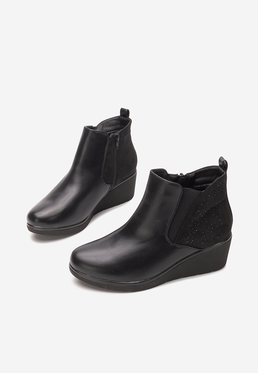 Tronchetti con zeppa Sybil nero