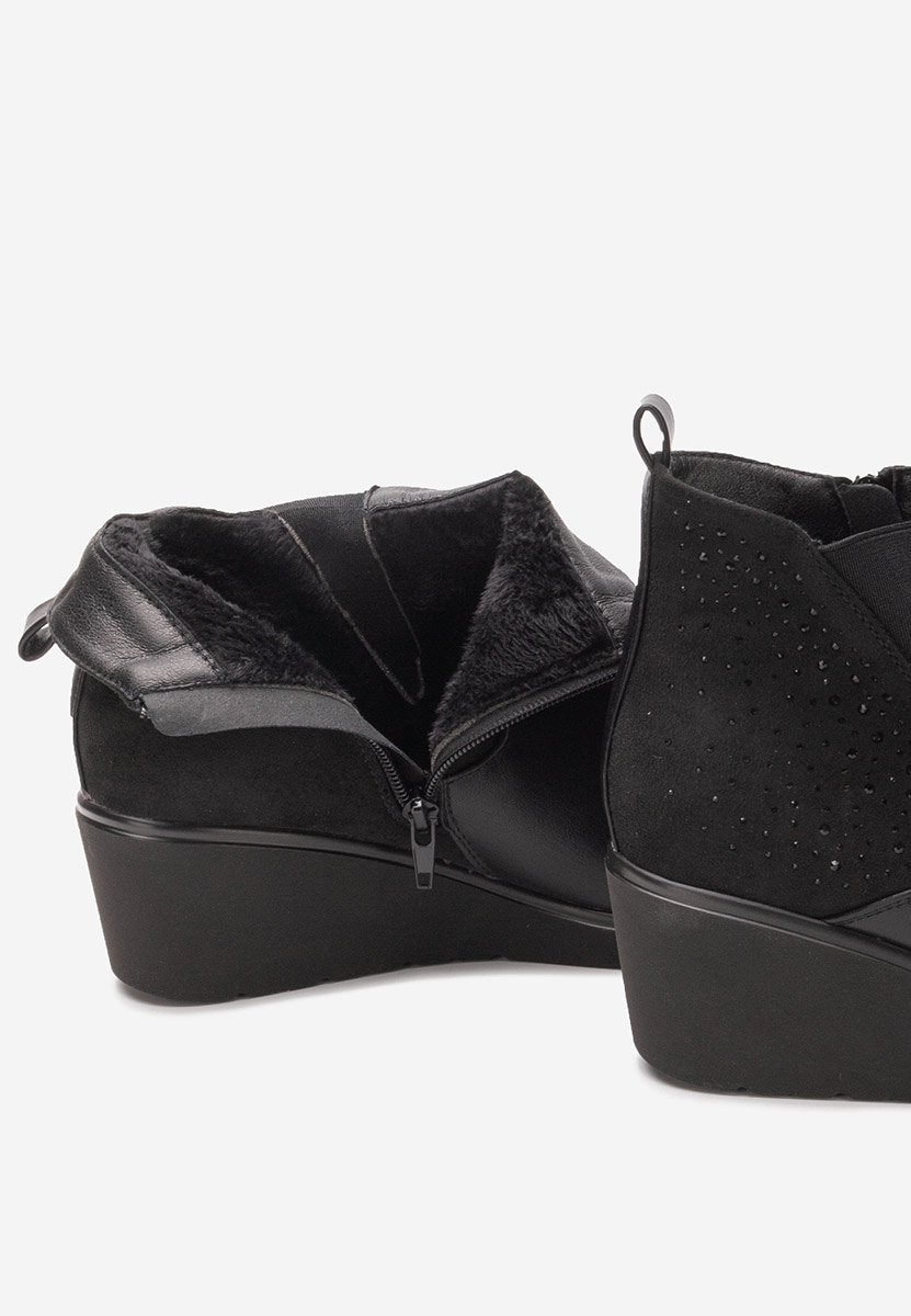 Tronchetti con zeppa Sybil nero