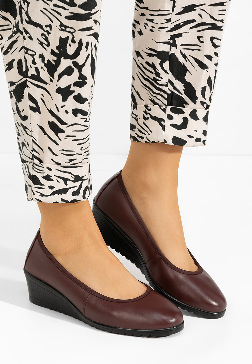 Scarpe con zeppa Josmia granata