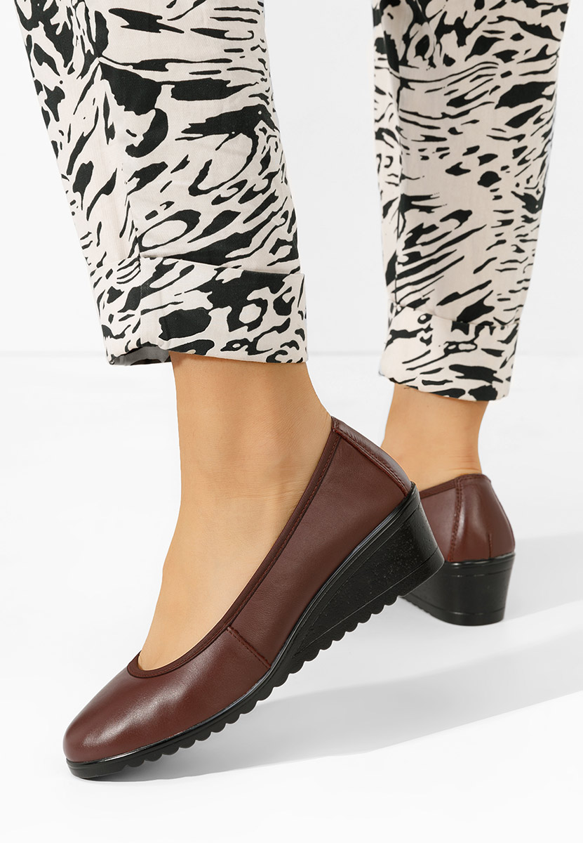 Scarpe con zeppa Josmia granata