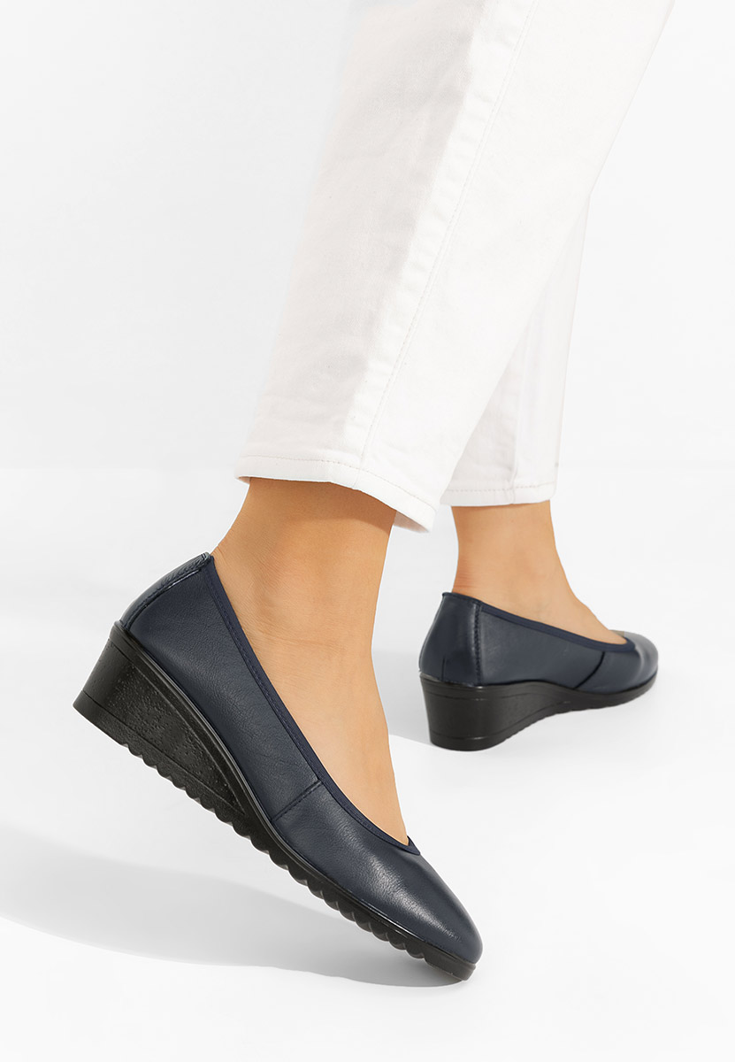 Scarpe con zeppa Josmia blu marine