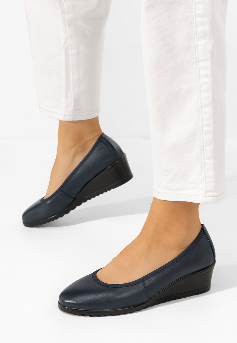 Scarpe con zeppa Josmia blu marine