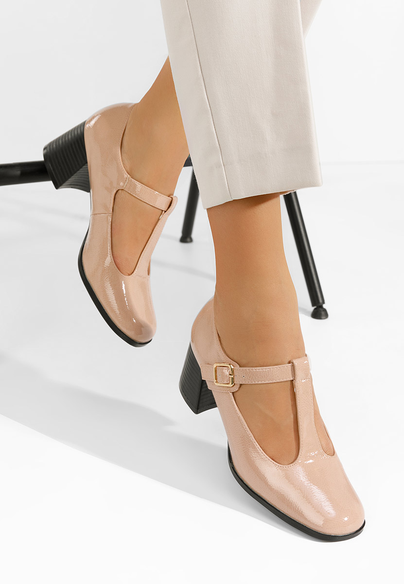 Décolleté tacco medio Vesita Beige