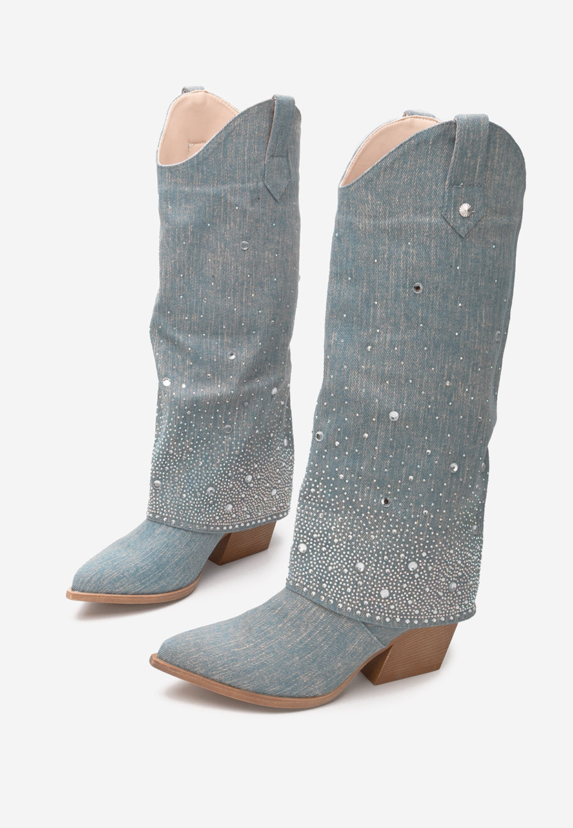 Stivali con tacco Geralyn denim