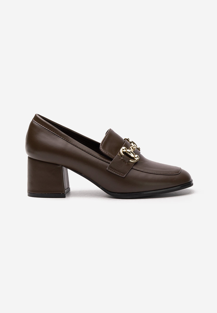 Mocassini con tacco Ixea marrone