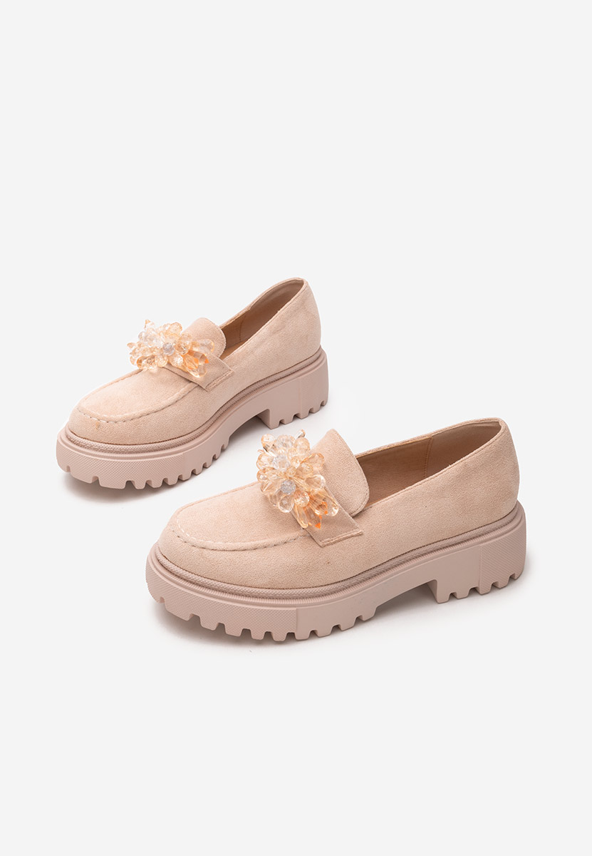 Mocassini con plateau Amilla beige