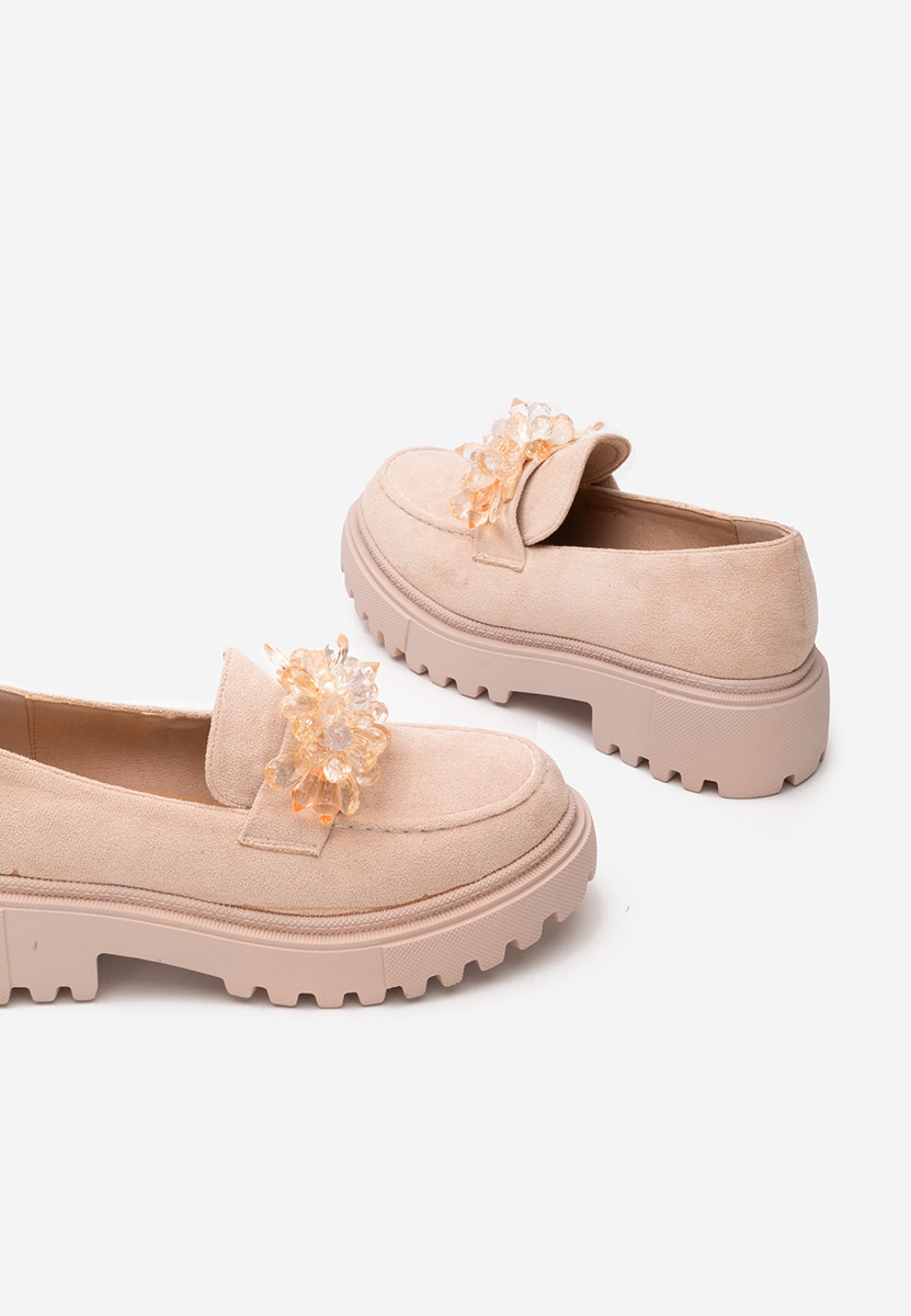 Mocassini con plateau Amilla beige