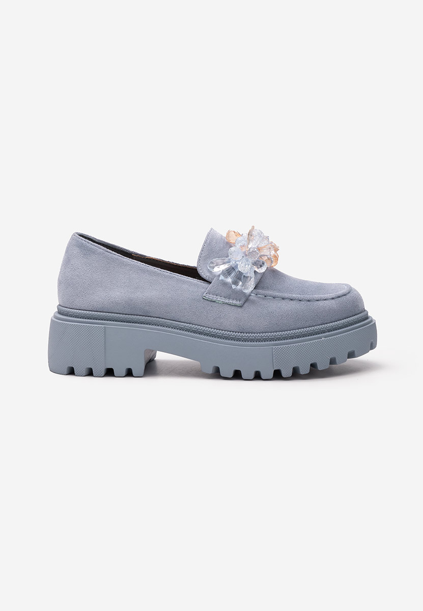 Mocassini con plateau Amilla blu