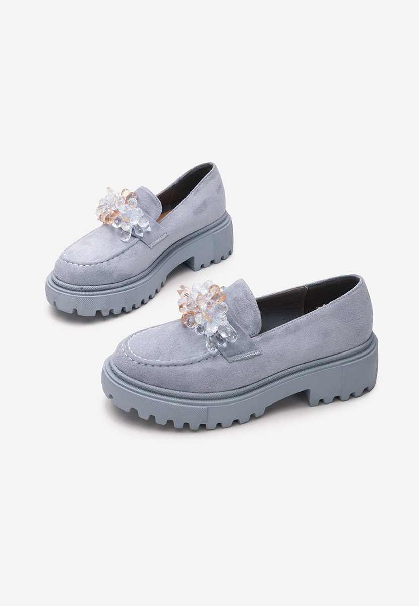Mocassini con plateau Amilla blu