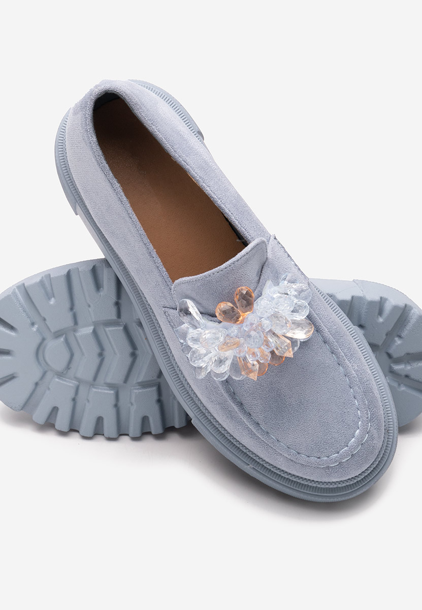 Mocassini con plateau Amilla blu