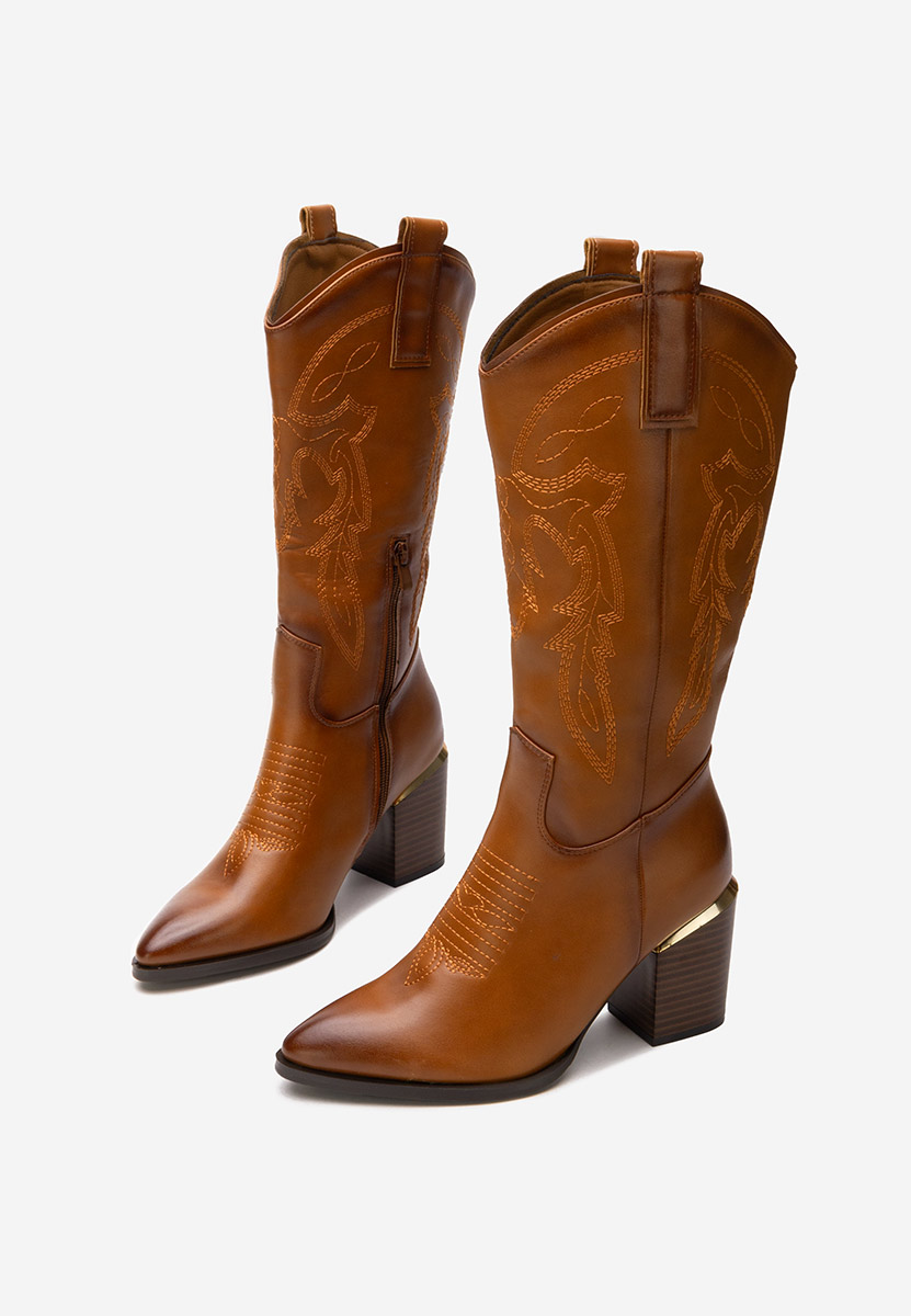 Stivali cowboy donna Galice camel