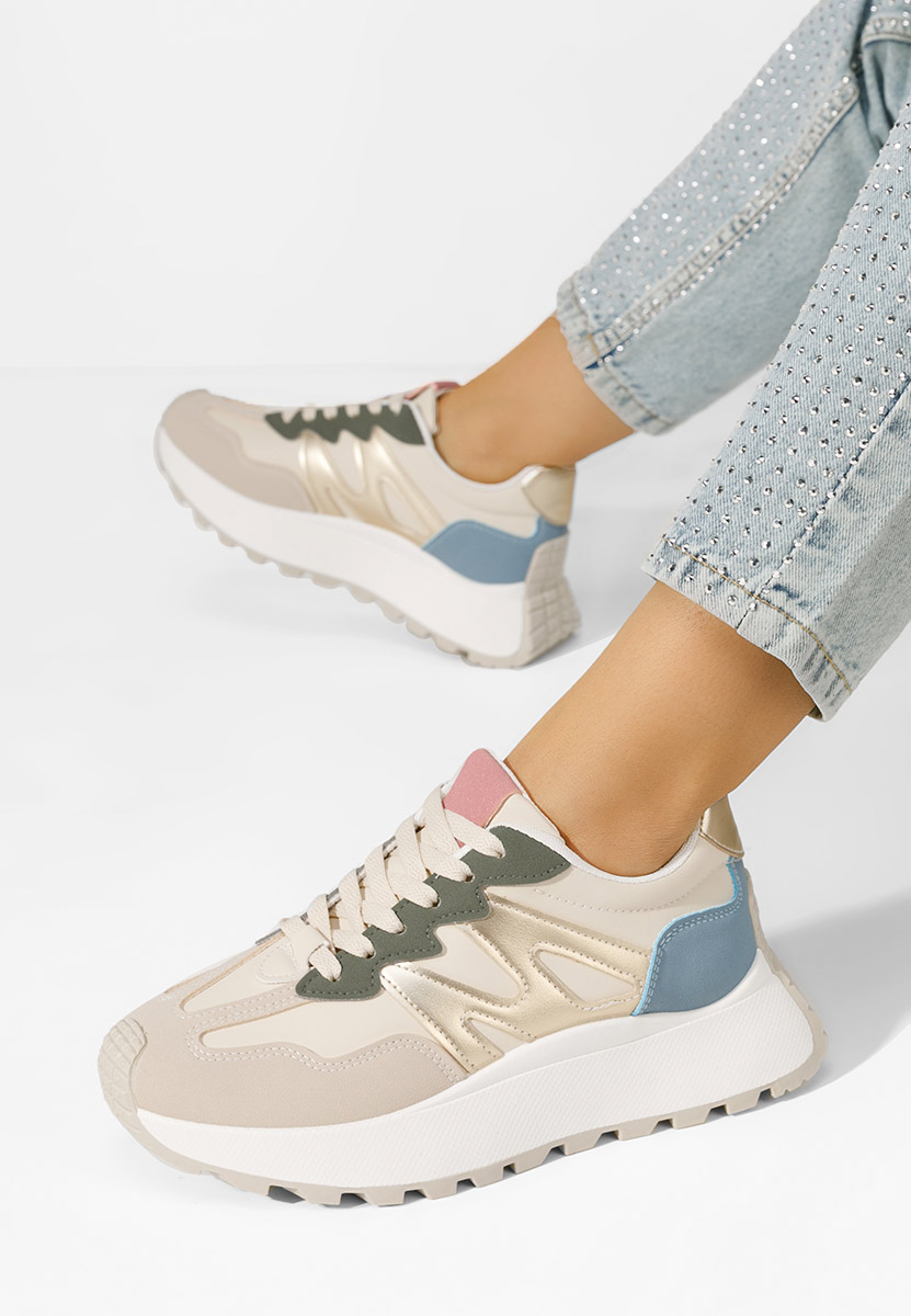 Sneakers donna Keylea beige