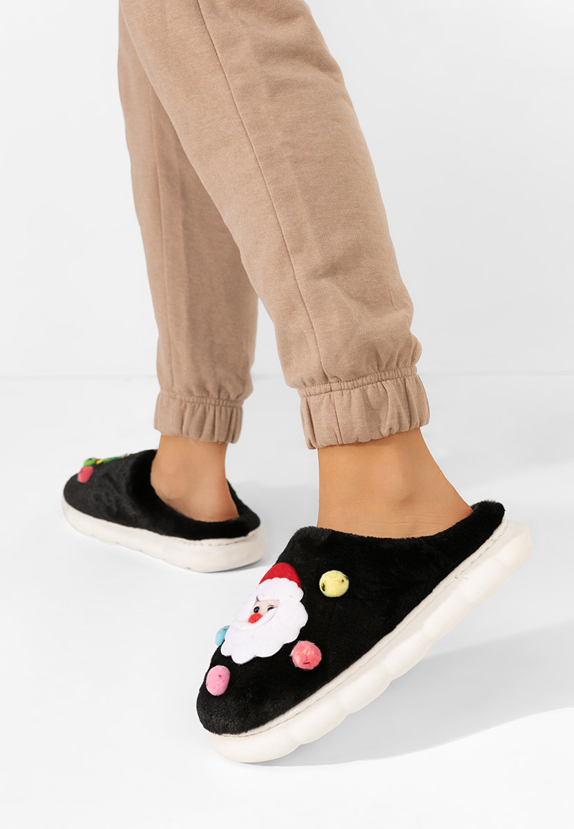Pantofola donna invernale Denita nero