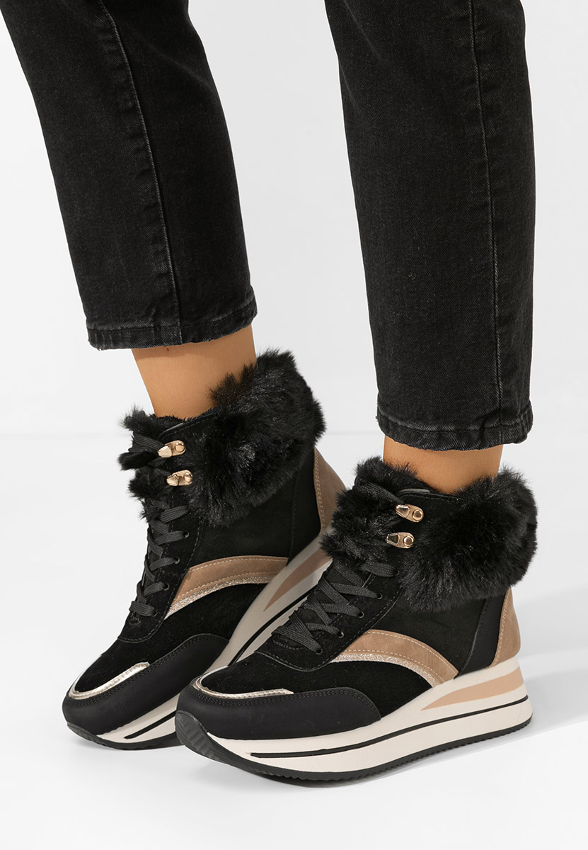 Sneakers donna invernali Mariah nero