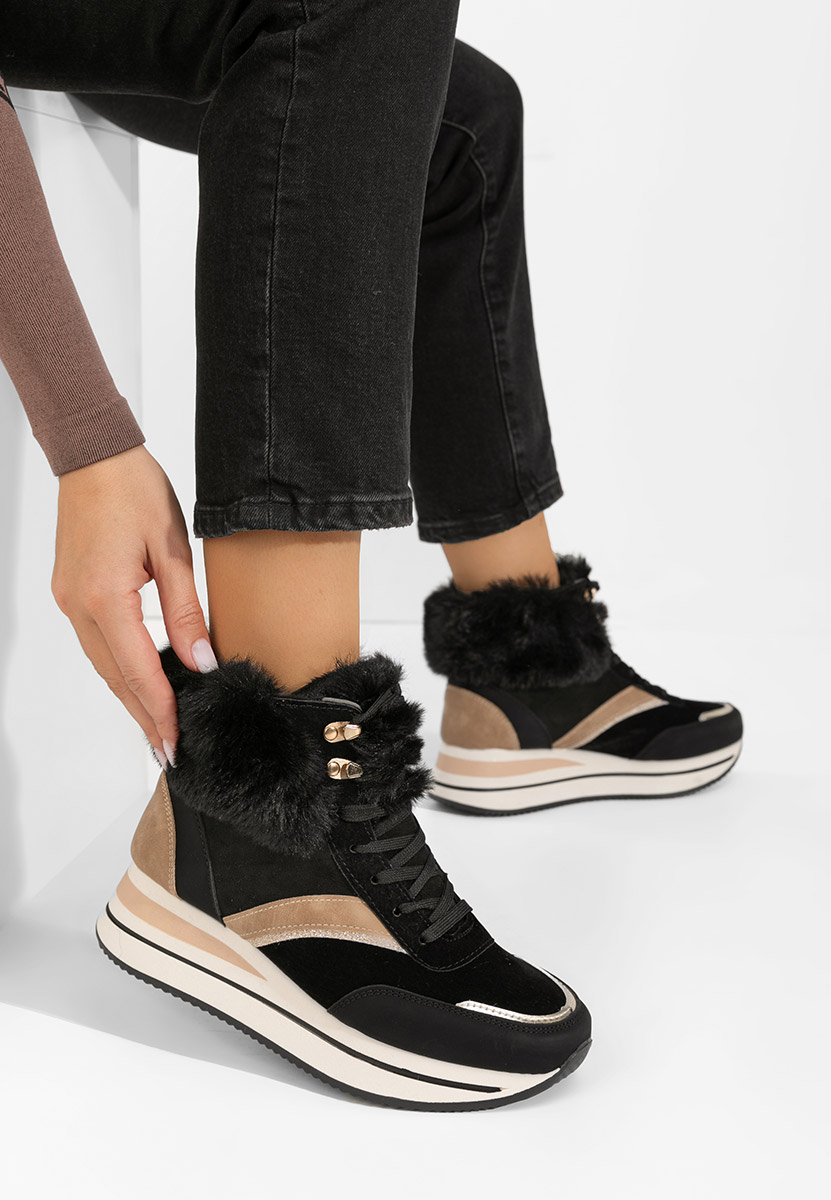 Sneakers donna invernali Mariah nero