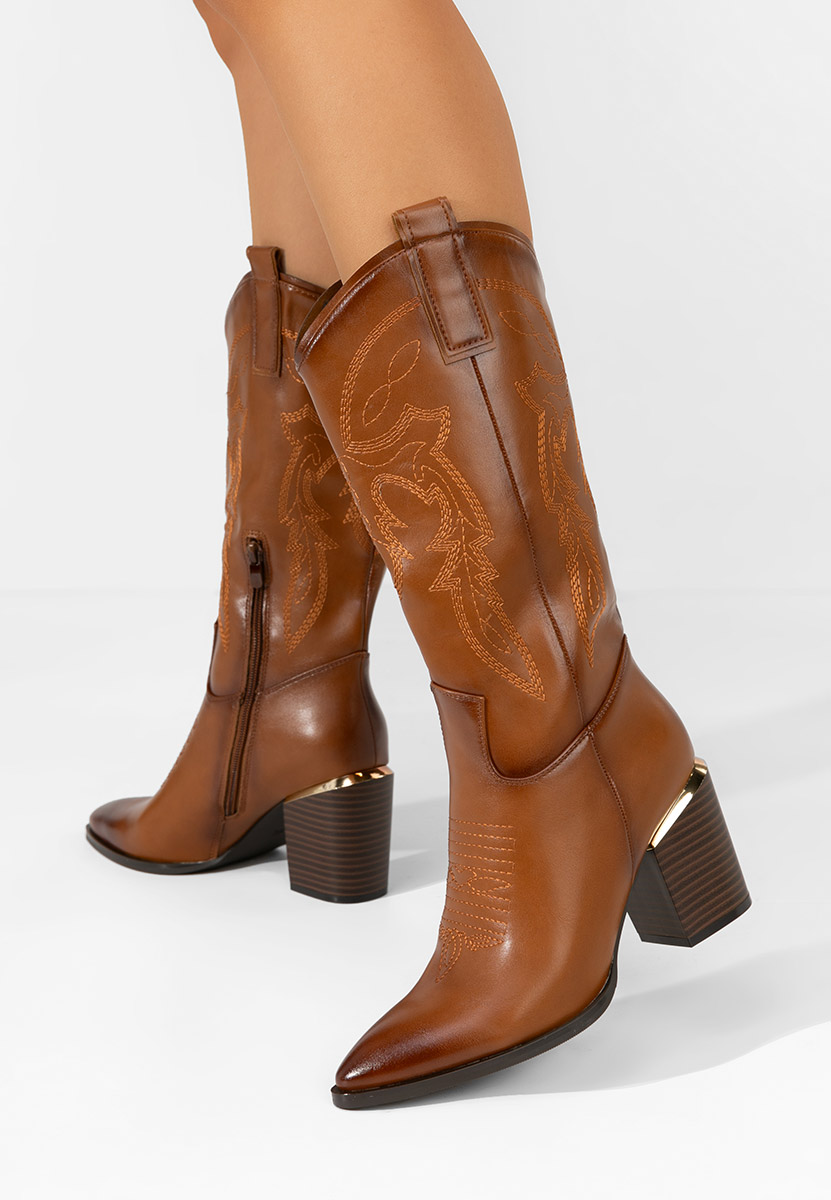 Stivali cowboy donna Galice camel