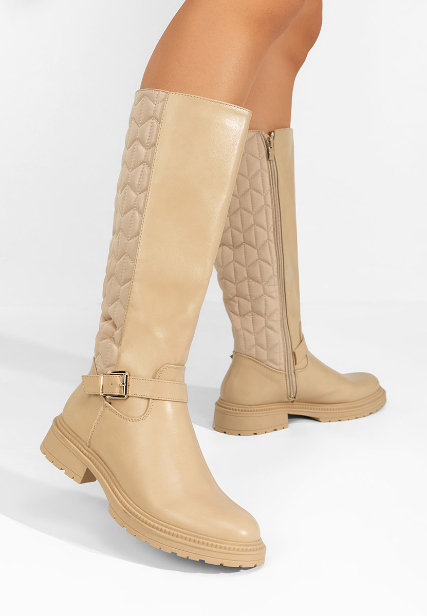 Stivali bassi donna Elfrieda beige