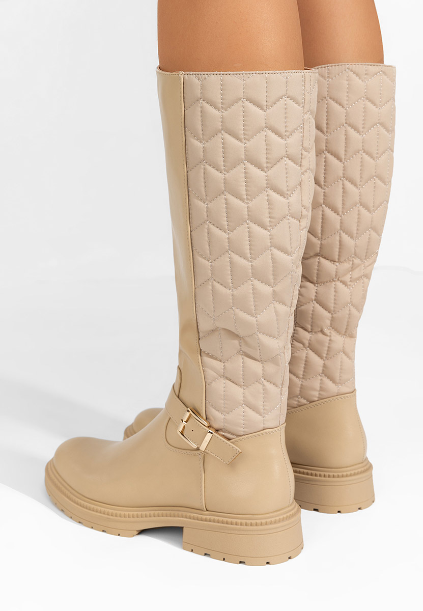 Stivali bassi donna Elfrieda beige