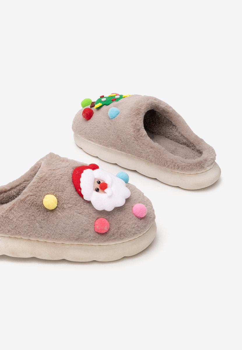 Pantofola donna invernale Denita cachi