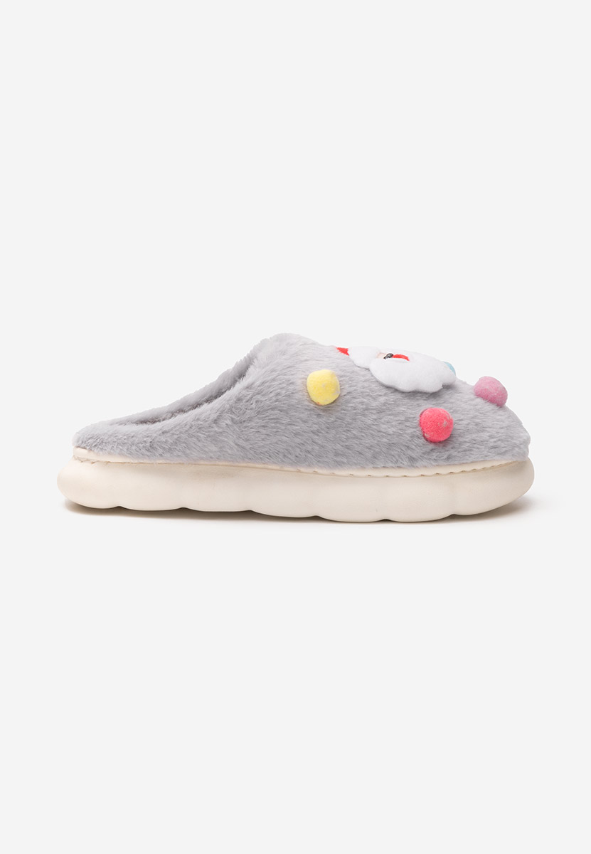 Pantofola donna invernale Denita grigio