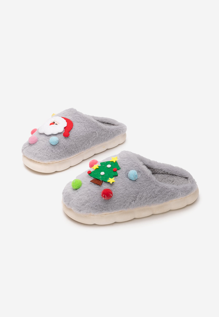 Pantofola donna invernale Denita grigio