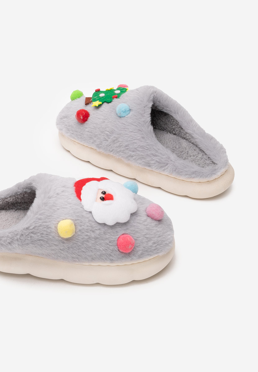 Pantofola donna invernale Denita grigio