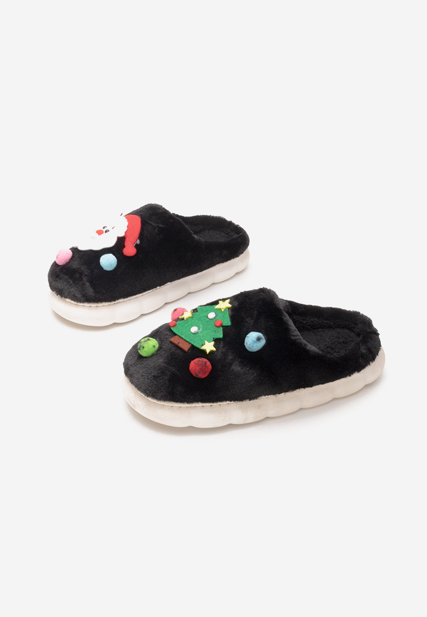 Pantofola donna invernale Denita nero