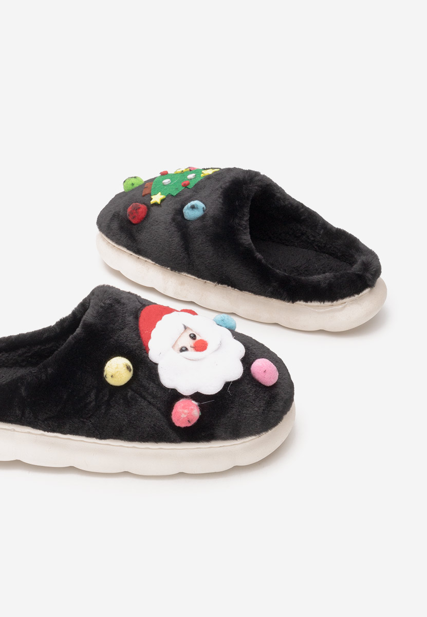 Pantofola donna invernale Denita nero