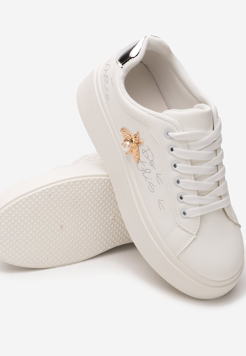 Sneakers con plateau Francine argento