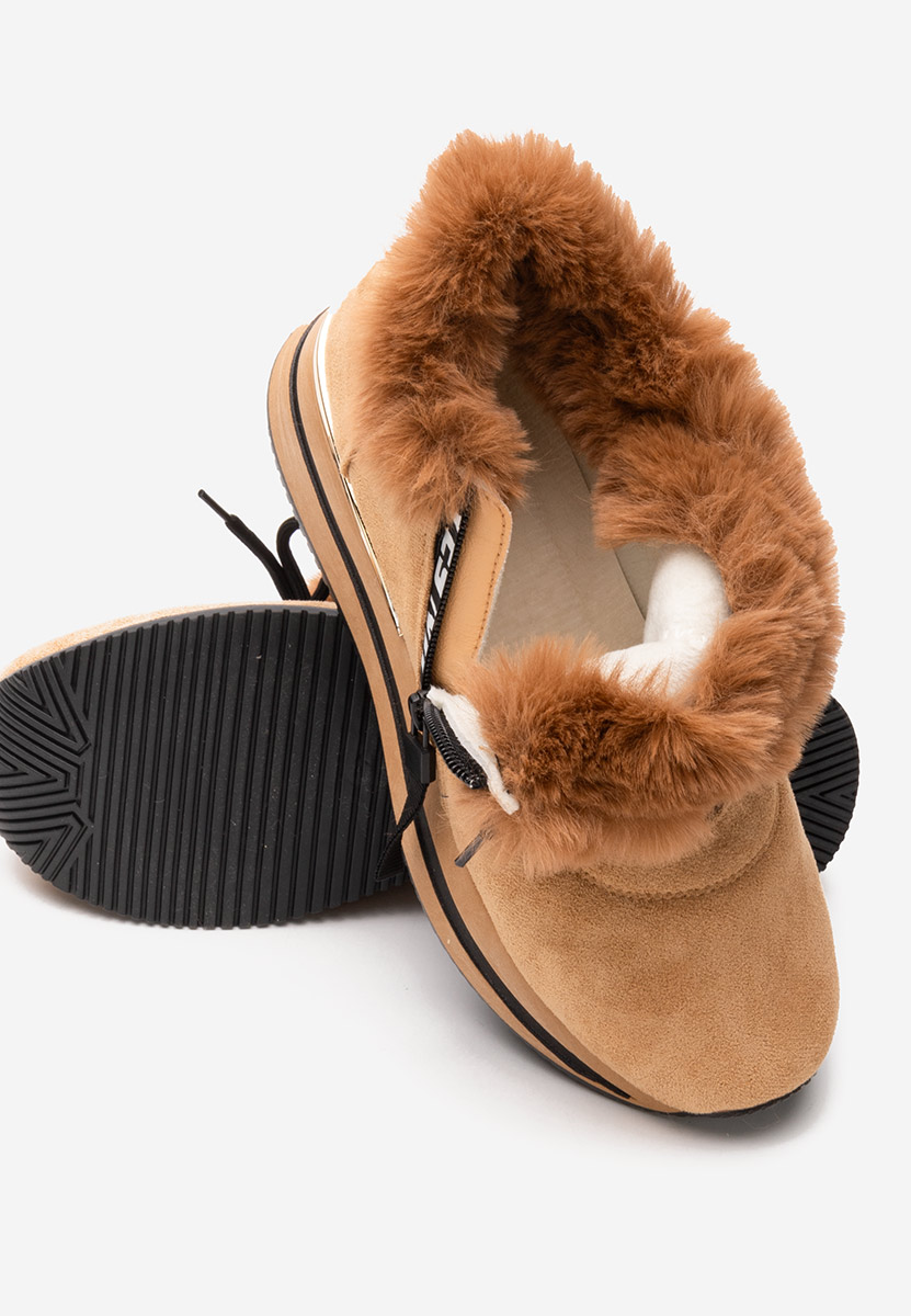 Sneakers donna invernali Hermina camel