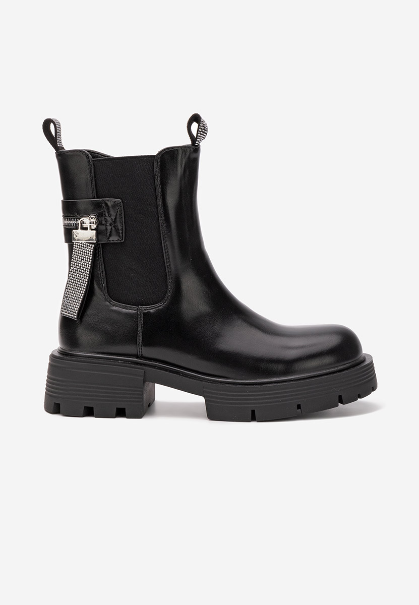 Stivaletti con plateau Angila nero