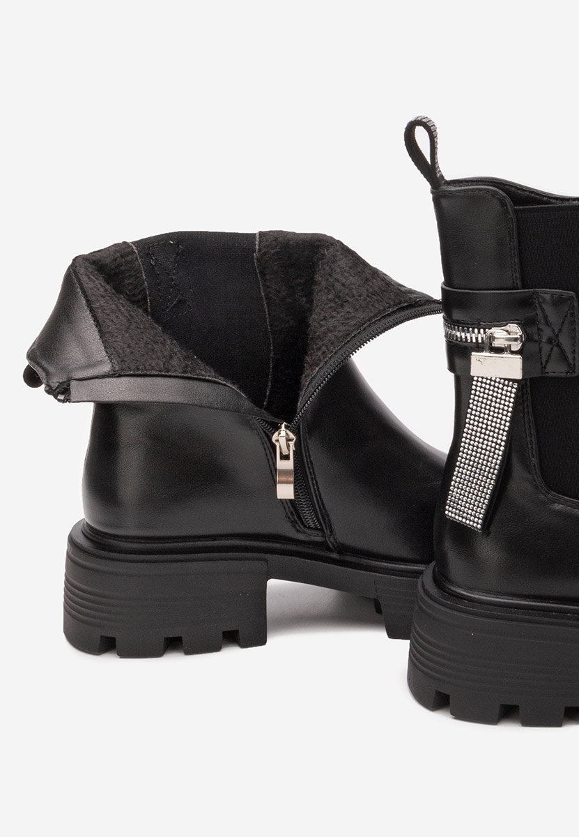 Stivaletti con plateau Angila nero