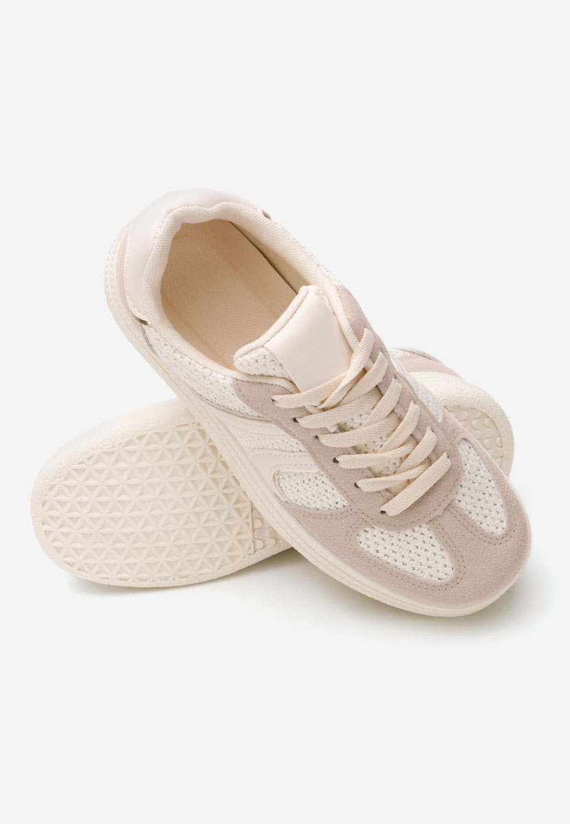 Sneakers con zeppa Ronald beige