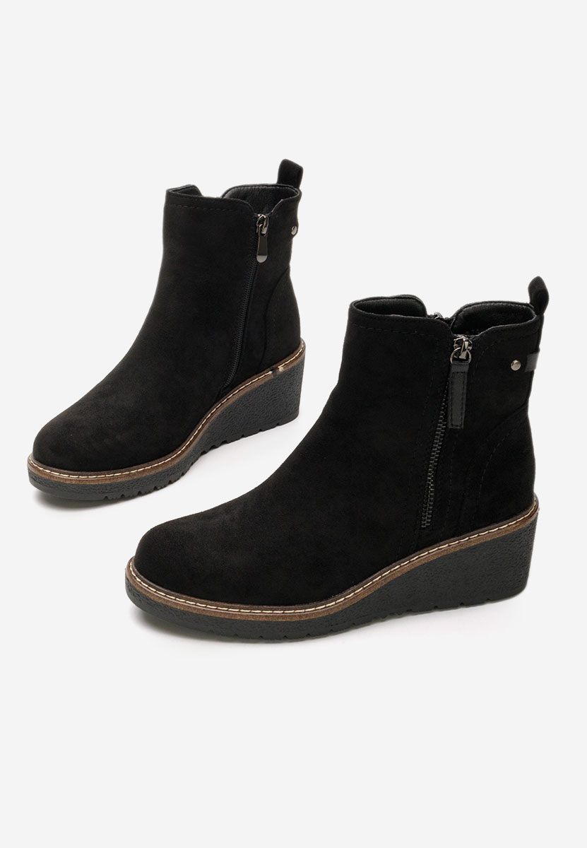 Stivaletti con plateau Diandria nero