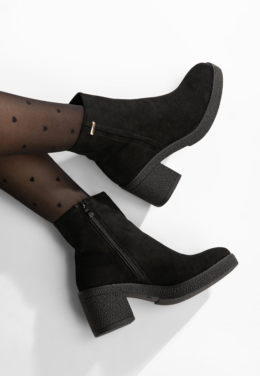Stivaletti con tacco Mildred nero