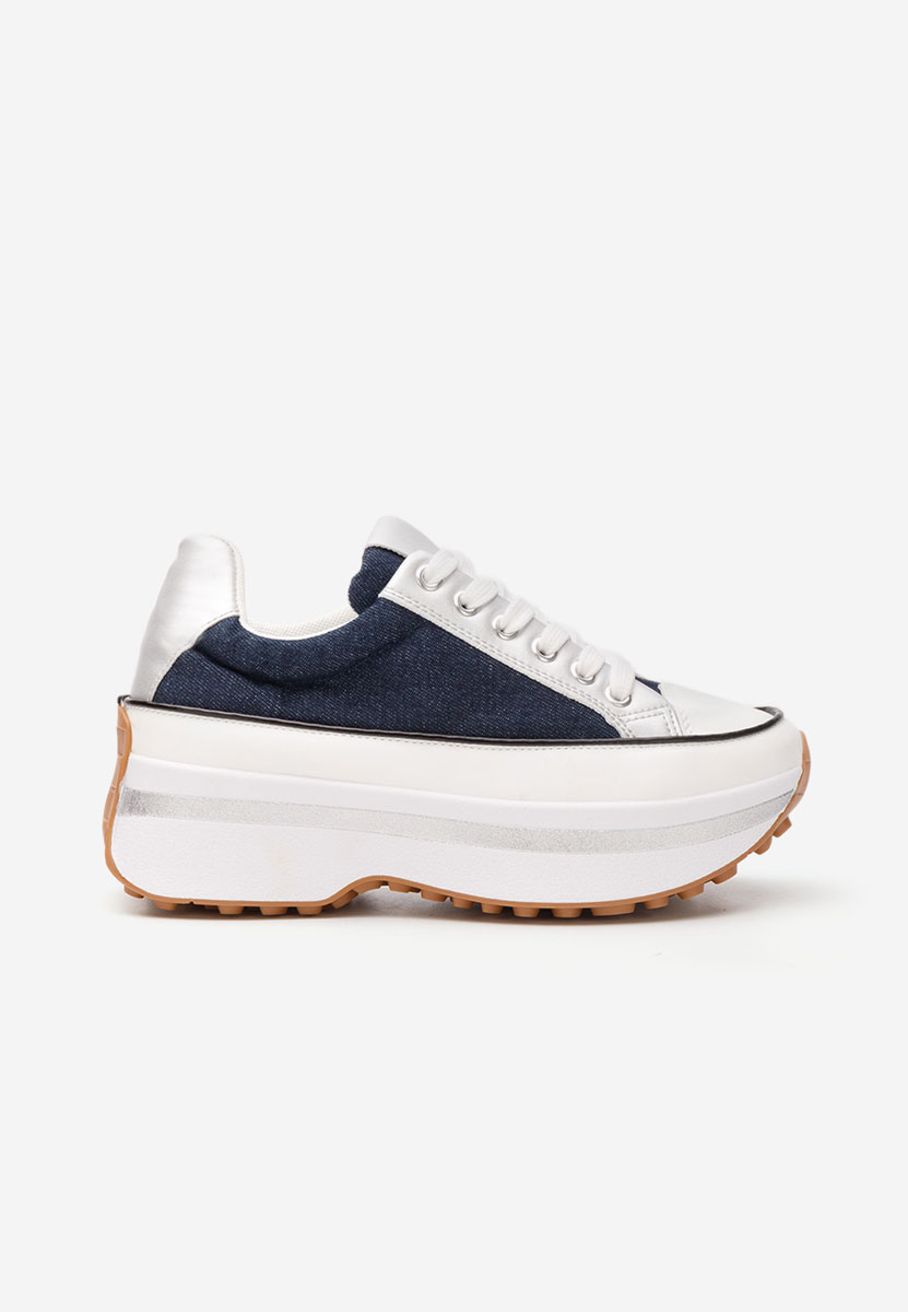 Sneakers con plateau Lavenia denim