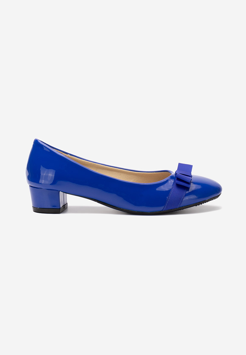 Décolleté tacco basso Carasca blu