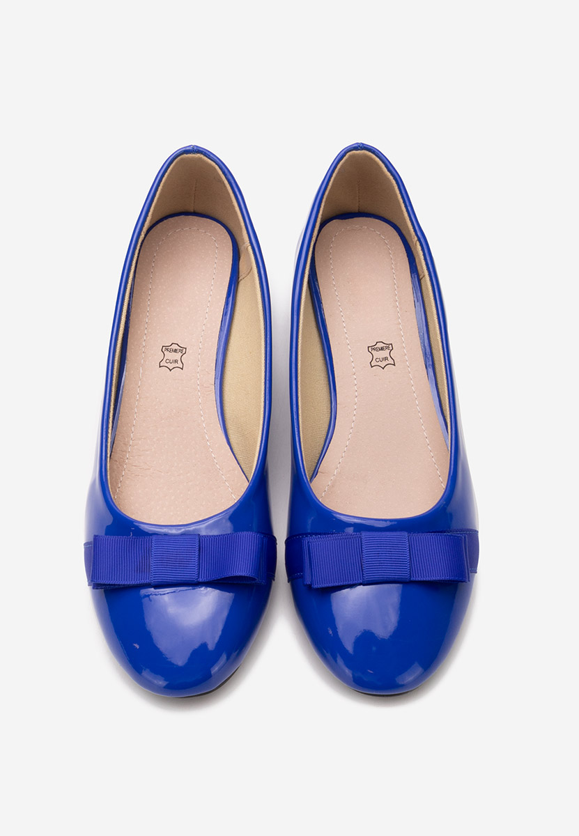 Décolleté tacco basso Carasca blu